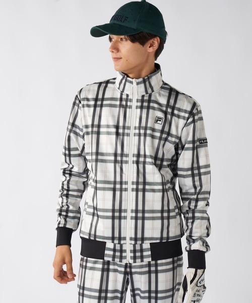 FILA GOLF(フィラゴルフ )の「【FILA GOLF:フィラゴルフ】3層構造ボンディングブルゾン ゴルフ 防風機能(ブルゾン・メンズ・ネイビー/ホワイト/ブラック・MEDIUM/X-LARGE/XX-LARGE/LARGE)」の2枚目の写真