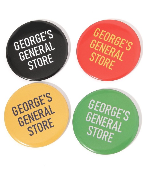 GEORGE'S（ジョージズ）の「[8cm] ジョージズ 缶バッジ（バッジ・レディース・レッド/グリーン/イエロー/ブラック・FREE）」の6枚目の写真