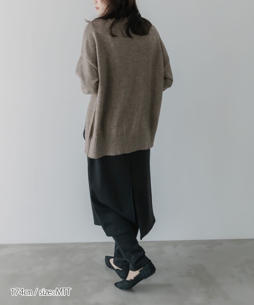 slattgir(スラットジール)の「高身長 スカート付パンツ(トールサイズ)Essenave(その他パンツ・レディース・杢グレー/ブラック・TM/TL/TLL/T3L)」の15枚目の写真