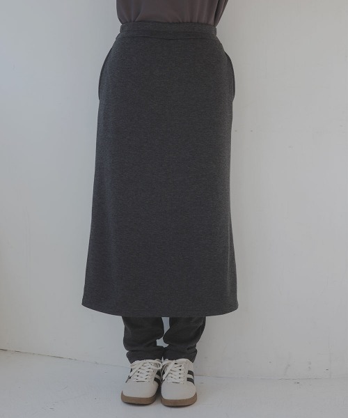 slattgir(スラットジール)の「高身長 スカート付パンツ(トールサイズ)Essenave(その他パンツ・レディース・杢グレー/ブラック・TM/TL/TLL/T3L)」の19枚目の写真