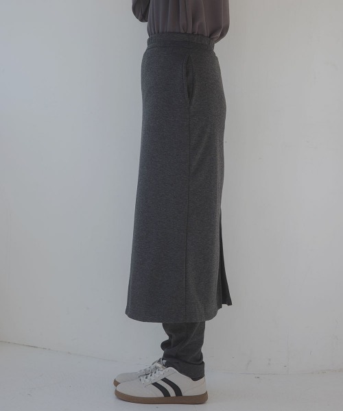 slattgir(スラットジール)の「高身長 スカート付パンツ(トールサイズ)Essenave(その他パンツ・レディース・杢グレー/ブラック・TM/TL/TLL/T3L)」の20枚目の写真