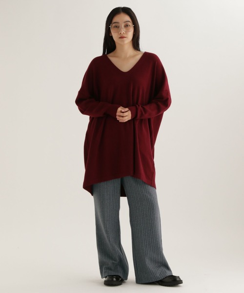 studio CLIP（スタディオクリップ）の「【daily CLIP】ストライプワイドパンツ（スラックス・レディース・チャコール/グレー・FREE）」の17枚目の写真