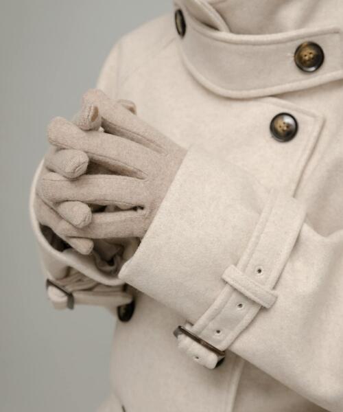 URBAN RESEARCH Sonny Label(アーバンリサーチサニーレーベル)の「ウールミックスニットグローブ(手袋・レディース・ベージュ/グレー/ブラック・ONE)」の12枚目の写真