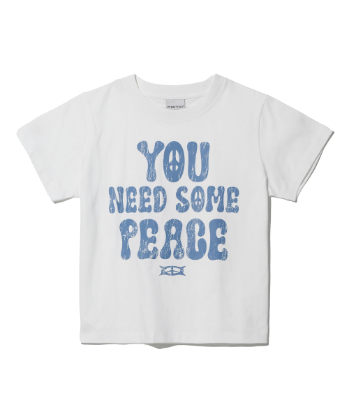 CRITIC(クリティック)の「YOU NEED SOME PEACE LOGO T-SHIRT (FOR WOMEN) WHITE(Tシャツ/カットソー・レディース・その他・FREE)」の1枚目の写真