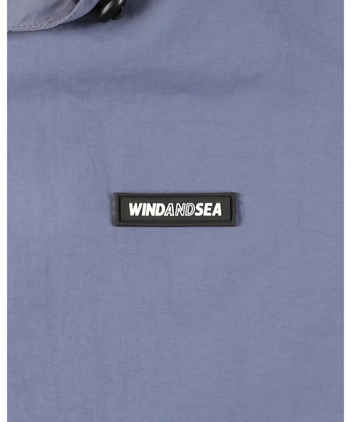 WIND AND SEA(ウィンダンシー)の「BIG LOGO SHELL PARKA(ナイロンジャケット・メンズ・ブルーグレー/カーキ/オレンジ・XL/S/L)」の11枚目の写真