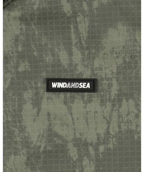 WIND AND SEA(ウィンダンシー)の「BIG LOGO SHELL PARKA(ナイロンジャケット・メンズ・ブルーグレー/カーキ/オレンジ・XL/S/L)」の13枚目の写真