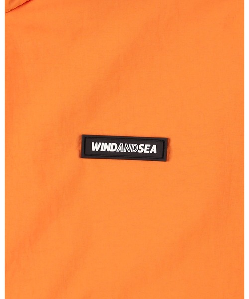 WIND AND SEA(ウィンダンシー)の「BIG LOGO SHELL PARKA(ナイロンジャケット・メンズ・ブルーグレー/カーキ/オレンジ・XL/S/L)」の15枚目の写真