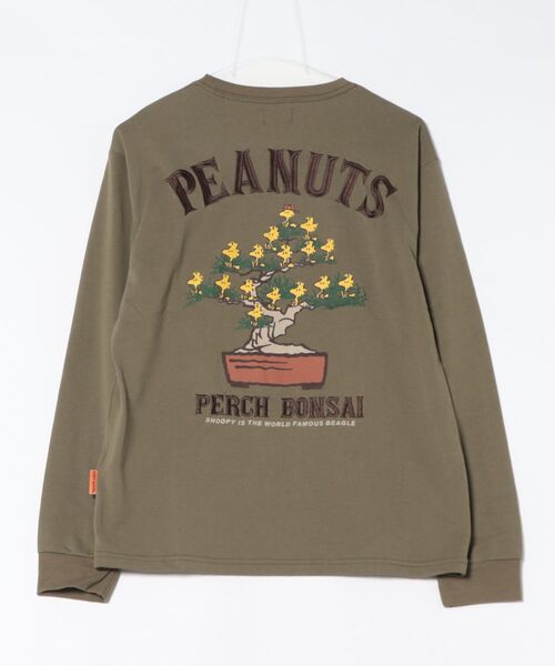 KRIFF MAYER（クリフメイヤー）の「スヌーピー刺繍ロンT(盆栽)（Tシャツ/カットソー・メンズ・カラフル/ネイビー/オリーブ/ブラック/オフホワイト・X-LARGE/LARGE/MEDIUM）」の7枚目の写真