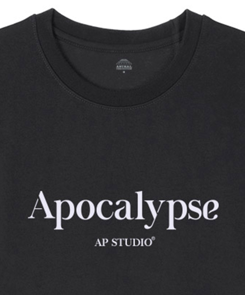 ASTRAL PROJECTION（アストラルプロジェクション）の「[オーバーサイズ]アポカリプス13番手コットンラウンドネック半袖Tシャツ_チャコール（Tシャツ/カットソー・メンズ・その他・LARGE/MEDIUM/X-LARGE/XX-LARGE）」の3枚目の写真