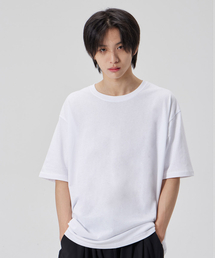 コットンルーズフィット半袖Tシャツ_ホワイト