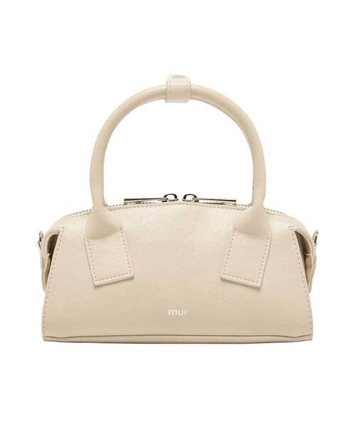 mur（ミュール）の「フローミニバッグ(9color)（ショルダーバッグ・レディース・ブラック×シルバー/ブラウン系/ダークブラウン系/Cream/アイボリー/シルバー/レッド/ブラック/ダークブラウン・FREE）」の2枚目の写真