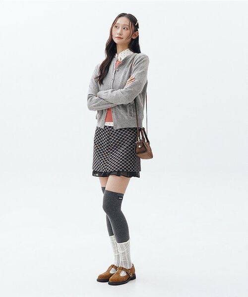 mur（ミュール）の「フローミニバッグ(9color)（ショルダーバッグ・レディース・ブラック×シルバー/ブラウン系/ダークブラウン系/Cream/アイボリー/シルバー/レッド/ブラック/ダークブラウン・FREE）」の19枚目の写真