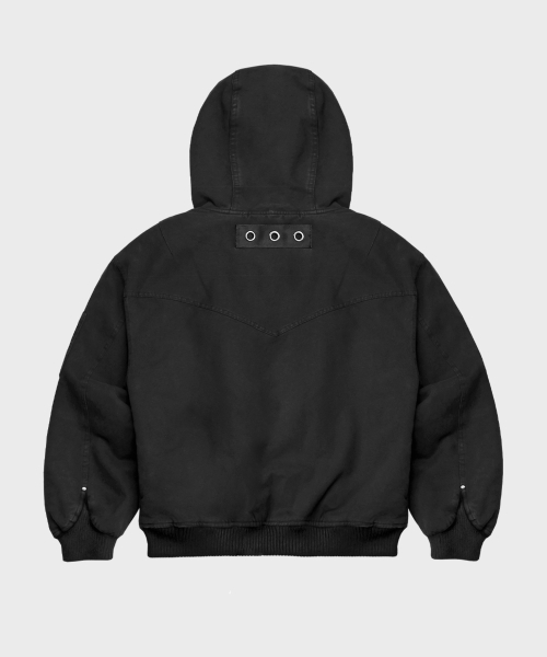 SAINTPAIN(セイントペイン)の「SP ウェスタンフードコットンボンバージャケットブラック(ブルゾン・レディース・その他・MEDIUM/LARGE)」の4枚目の写真