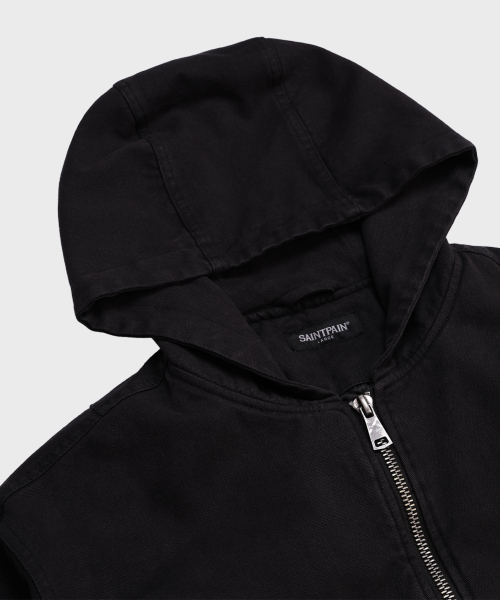 SAINTPAIN(セイントペイン)の「SP ウェスタンフードコットンボンバージャケットブラック(ブルゾン・レディース・その他・MEDIUM/LARGE)」の5枚目の写真