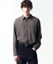 INSILENCE（インサイロンス）の「ドレープダブシャツ モカブラウン（シャツ/ブラウス）」