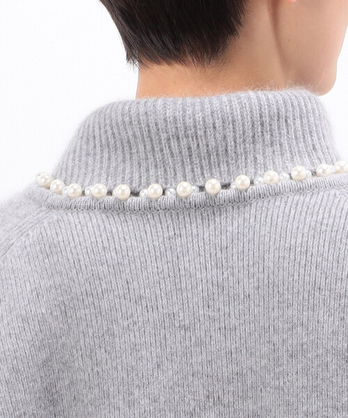 Gabardine K.T（ギャバジンケーティー）の「〔 +サイズ 〕 アンゴラ混ミックスヤーン ショートカーディガン（カーディガン/ボレロ・レディース・ホワイト・13号/17号）」の10枚目の写真