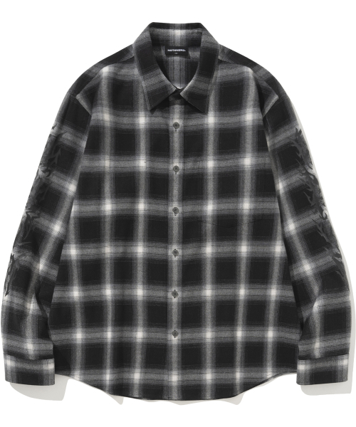 NOT4NERD（ノットフォーナード）の「N4ND Offshoot Flannel Shirt - Black（シャツ/ブラウス・レディース・その他・MEDIUM/LARGE）」の2枚目の写真