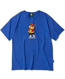 SHY BEAR GRAPHIC Tシャツ - ブルー