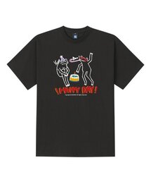 ハッピーデイ半袖Tシャツブラック