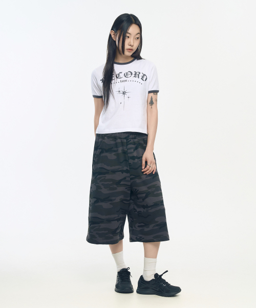 SLOW RECORD HOUSE(スローレコードハウス)の「RECORD リンガーTシャツ_ホワイト(Tシャツ/カットソー・レディース・その他・LARGE/MEDIUM/SMALL)」の2枚目の写真