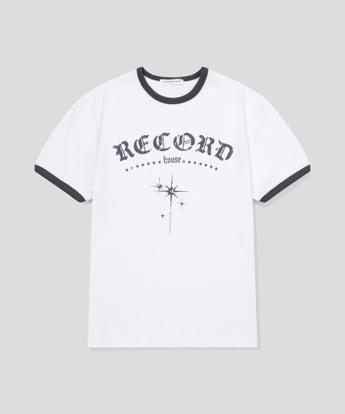 SLOW RECORD HOUSE(スローレコードハウス)の「RECORD リンガーTシャツ_ホワイト(Tシャツ/カットソー・レディース・その他・LARGE/MEDIUM/SMALL)」の5枚目の写真
