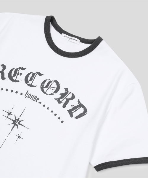 SLOW RECORD HOUSE(スローレコードハウス)の「RECORD リンガーTシャツ_ホワイト(Tシャツ/カットソー・レディース・その他・LARGE/MEDIUM/SMALL)」の7枚目の写真