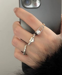 Mayree（メイリー）の「ユニセックスリング3点セット(RO)（リング）」