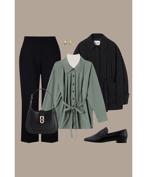 ELEGANCE PARIS(エレガンスパリ)の「ボニーラセラー ミニクロスバッグ OQSH001A(メッセンジャーバッグ・レディース・ブラック・FREE)」の9枚目の写真