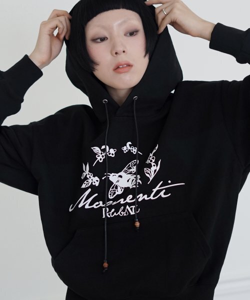 RUBATI(ルバティ)の「Honeybee HOOD (BLACK)(パーカー・レディース・その他・FREE)」の2枚目の写真
