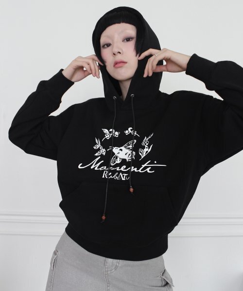 RUBATI(ルバティ)の「Honeybee HOOD (BLACK)(パーカー・レディース・その他・FREE)」の5枚目の写真