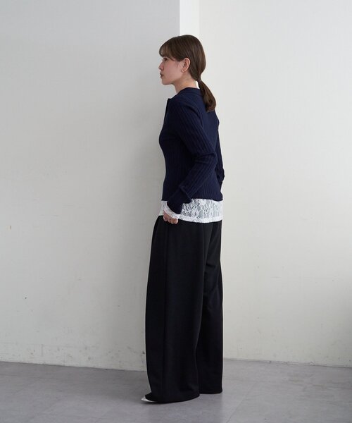 SHENERY（シーナリー）の「ポンチ2タックパンツ（その他パンツ・レディース・ブラック/ベージュ・36/38）」の8枚目の写真