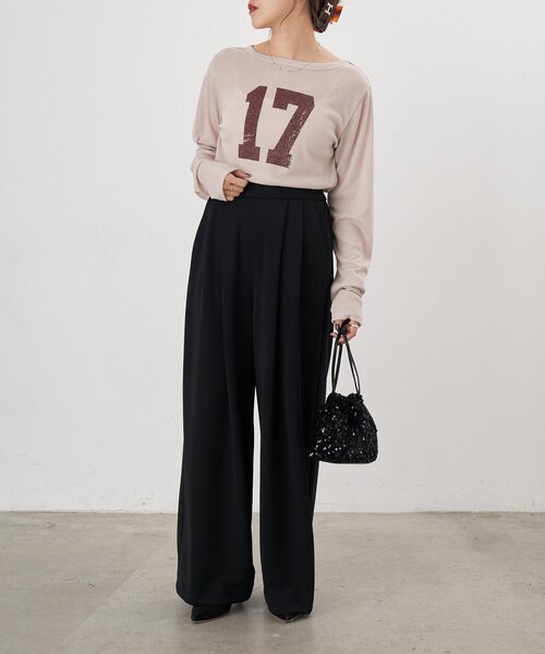 SHENERY（シーナリー）の「ポンチ2タックパンツ（その他パンツ・レディース・ブラック/ベージュ・36/38）」の10枚目の写真