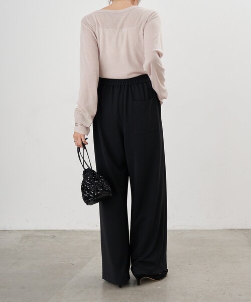 SHENERY（シーナリー）の「ポンチ2タックパンツ（その他パンツ・レディース・ブラック/ベージュ・36/38）」の12枚目の写真