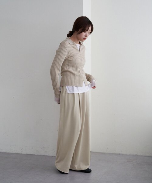 SHENERY（シーナリー）の「ポンチ2タックパンツ（その他パンツ・レディース・ブラック/ベージュ・36/38）」の22枚目の写真