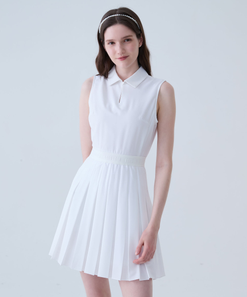 LORDLOAR(ロードロアル)の「プリンセスプリーツノースリーブワンピースホワイト(ワンピース・レディース・その他・SMALL/MEDIUM)」の1枚目の写真