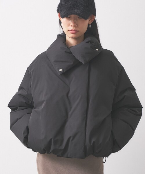 GALLEST（ギャレスト）の「3WAYスタンドカラーショートダウン【凹凸素材】（ダウンジャケット/コート・レディース・オフホワイト/ブラック・34/38）」の22枚目の写真