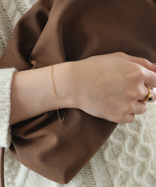 SLOBE IENA（スローブイエナ）の「《追加2》SLOBE ベネチアンチェーンブレスレット K10（ブレスレット・レディース・ゴールド・FREE）」の2枚目の写真