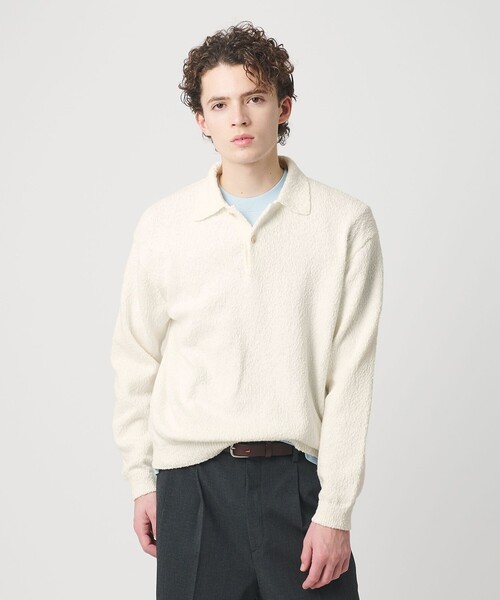 H BEAUTY&YOUTH ポロニット BEAUTY&YOUTH UNITED ARROWS（ビューティーアンドユースユナイテッド