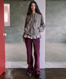 FAD（エフエーディー）の「Corduroy flare pants (burgundy)（その他パンツ）」
