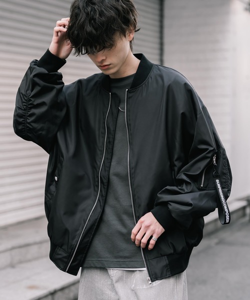 セール】新色追加 ポリDEWSPO オーバーサイズMA-1フライトジャケット