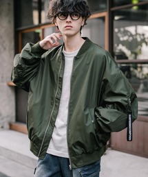 Rocky Monroe（ロッキーモンロー）の「新色追加 ポリDEWSPO オーバーサイズMA-1フライトジャケット 撥水加工ミリタリーブルゾン（MA-1）」