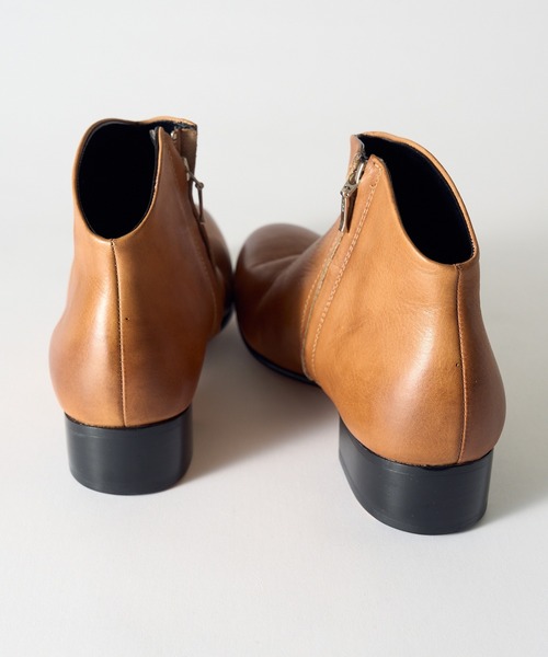 PADRONE（パドローネ）の「【PADRONE】別注 SIDE ZIP SHORT BOOTS PU7358-1201-11A サイドジップショートブーツ（ブーツ・メンズ・ベージュ/キャメル/ブラック・40/41/42/43）」の19枚目の写真