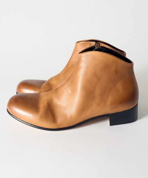 PADRONE（パドローネ）の「【PADRONE】別注 SIDE ZIP SHORT BOOTS PU7358-1201-11A サイドジップショートブーツ（ブーツ・メンズ・ベージュ/キャメル/ブラック・40/41/42/43）」の17枚目の写真