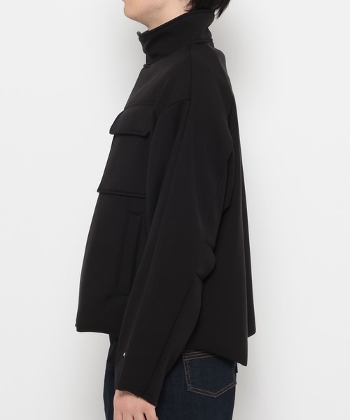 HARE（ハレ）の「アシメスタンドブルゾン(HARE)（ブルゾン・メンズ・ブラック/オフホワイト・FREE）」の12枚目の写真