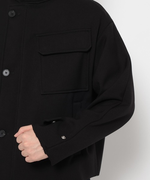 HARE（ハレ）の「アシメスタンドブルゾン(HARE)（ブルゾン・メンズ・ブラック/オフホワイト・FREE）」の15枚目の写真