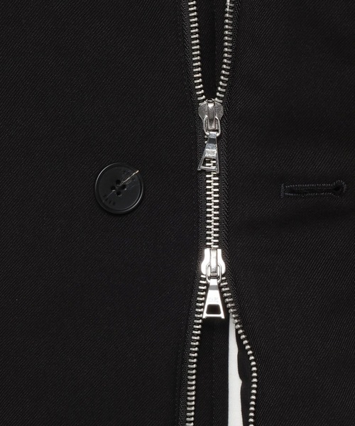 HARE（ハレ）の「アシメスタンドブルゾン(HARE)（ブルゾン・メンズ・ブラック/オフホワイト・FREE）」の19枚目の写真