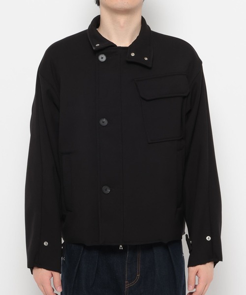 HARE（ハレ）の「アシメスタンドブルゾン(HARE)（ブルゾン・メンズ・ブラック/オフホワイト・FREE）」の21枚目の写真