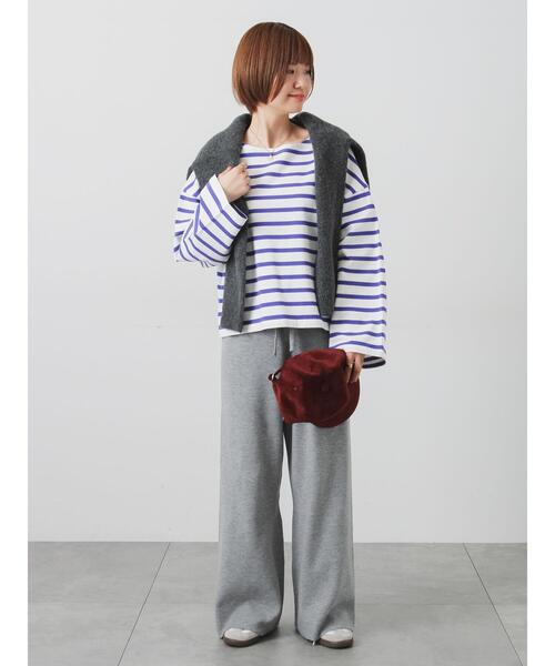 Lugnoncure(ルノンキュール)の「ウール混ふわふわクルーネックカーディガン(カーディガン/ボレロ・レディース・パープル/ピンク/チャコールグレー/ベージュ/ミント・F)」の9枚目の写真