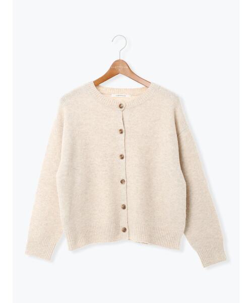 Lugnoncure(ルノンキュール)の「ウール混ふわふわクルーネックカーディガン(カーディガン/ボレロ・レディース・パープル/ピンク/チャコールグレー/ベージュ/ミント・F)」の22枚目の写真