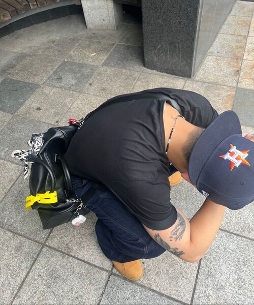 HYOJI（ヒョージ）の「エッセンシャルサフィアーノ旅行ボストンバッグ（ボストンバッグ・メンズ・ブラック・FREE）」の6枚目の写真
